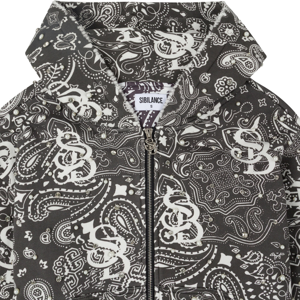 Black Bandanna Zip