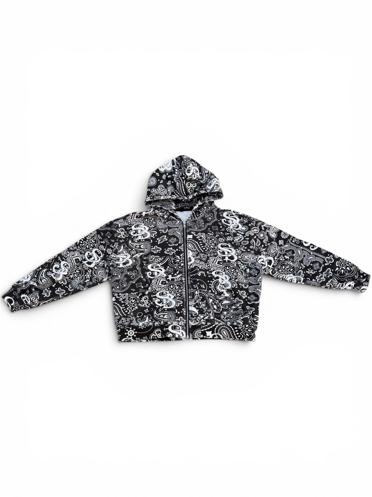 Black Bandanna Zip