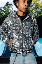 Black Bandanna Zip