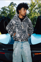 Black Bandanna Zip