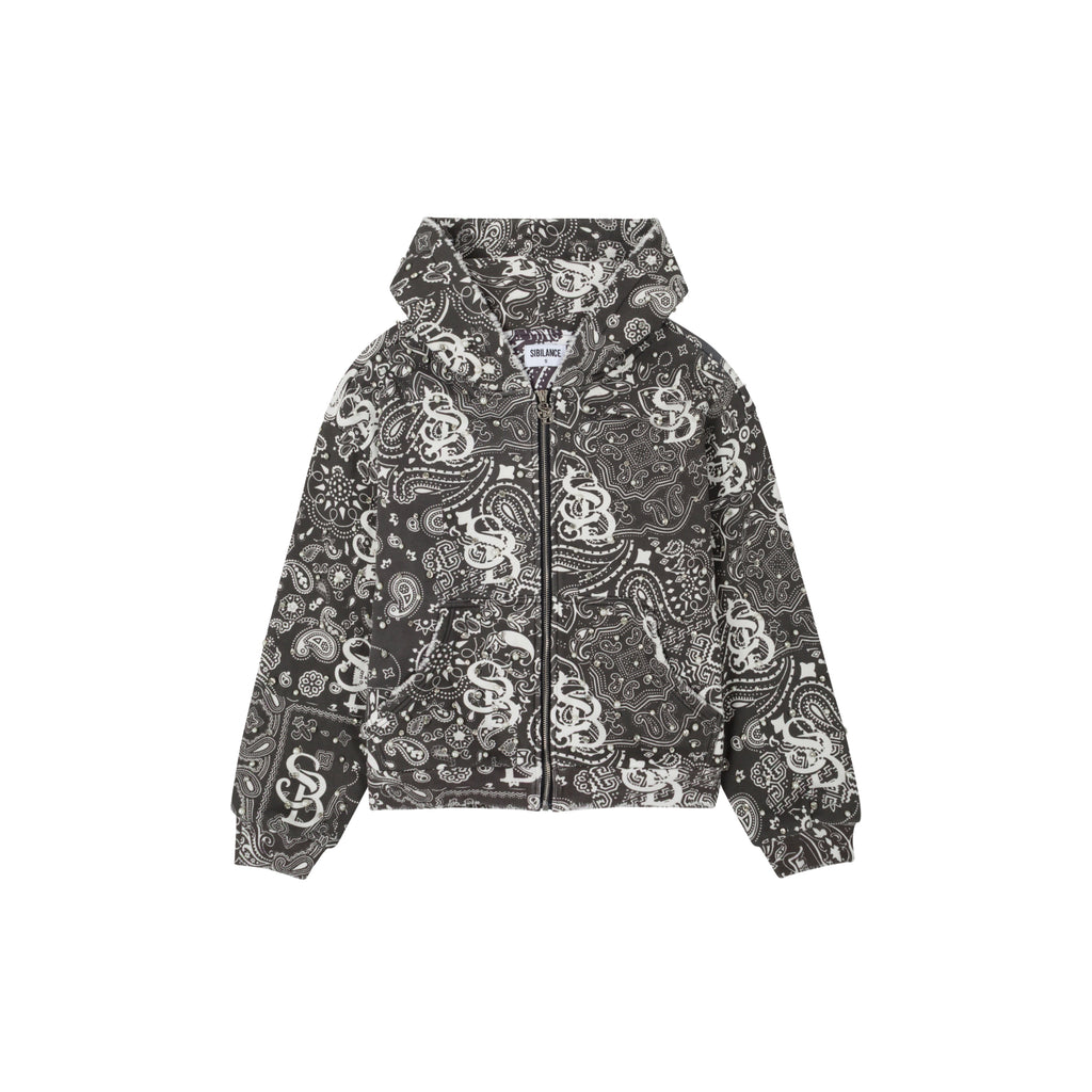 Black Bandanna Zip