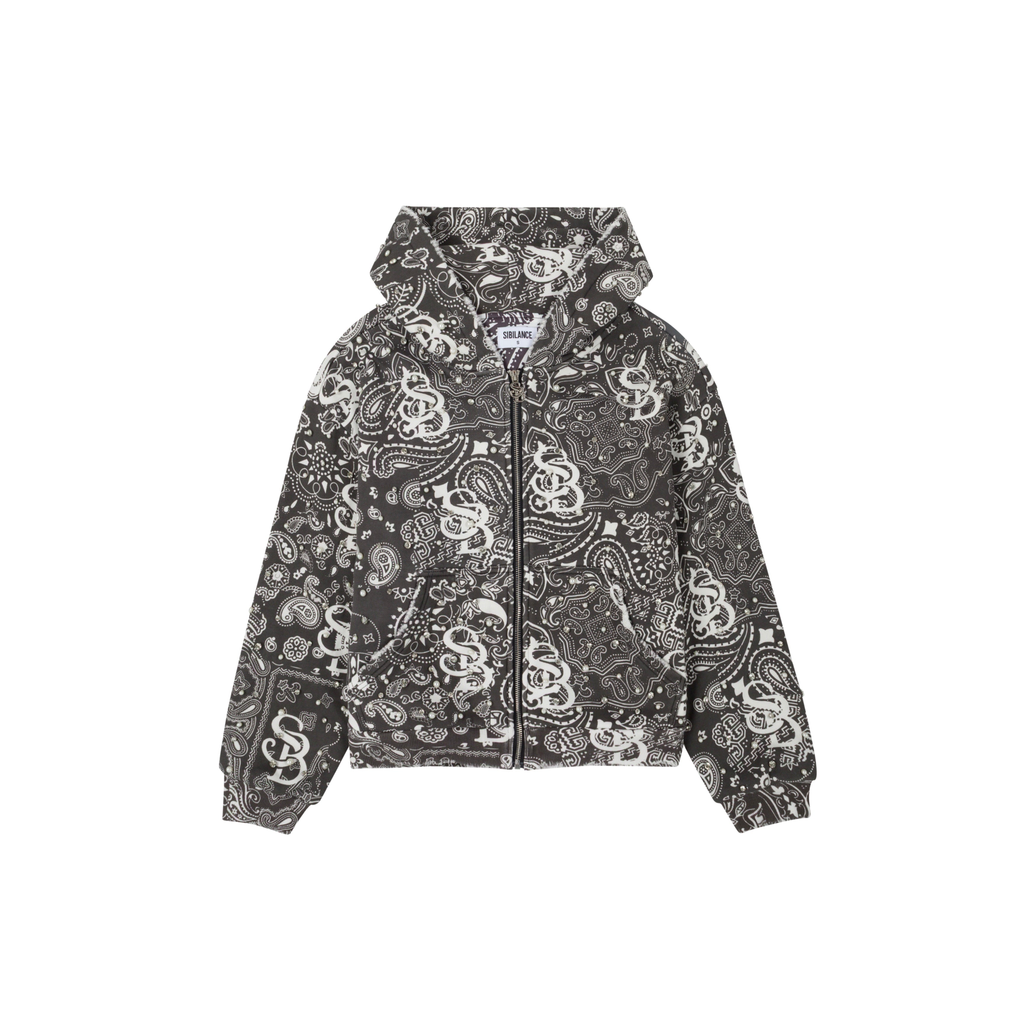 Black Bandanna Zip